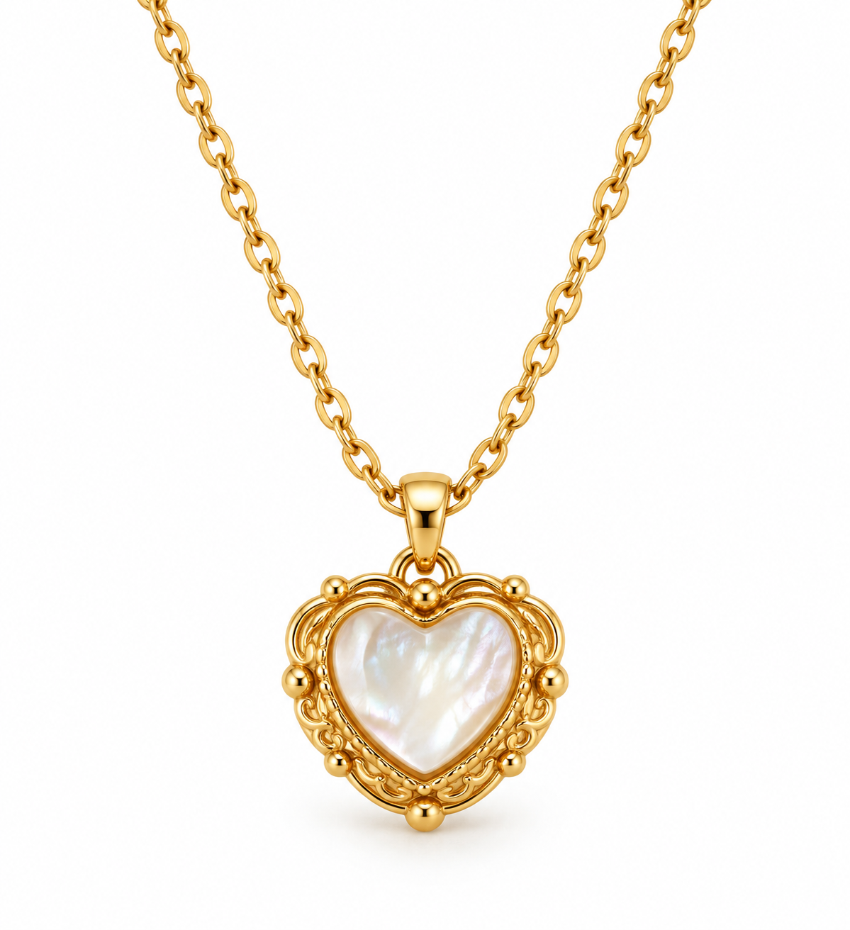 Halskette White Heart
