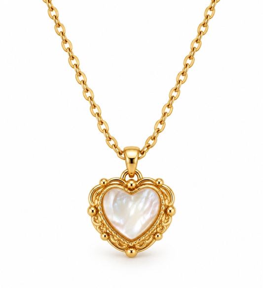 Halskette White Heart
